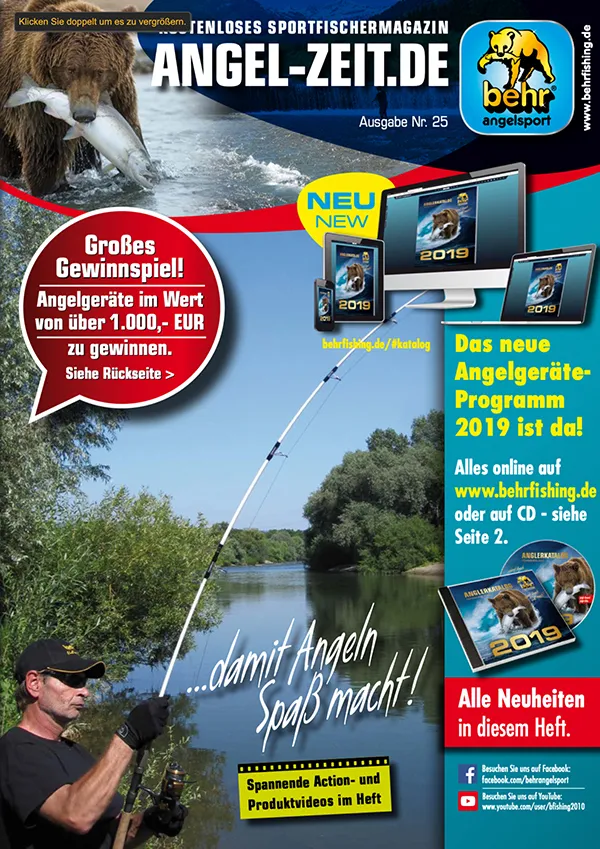 Behr Angelsport Magazin Angelzeit Nummer 25.